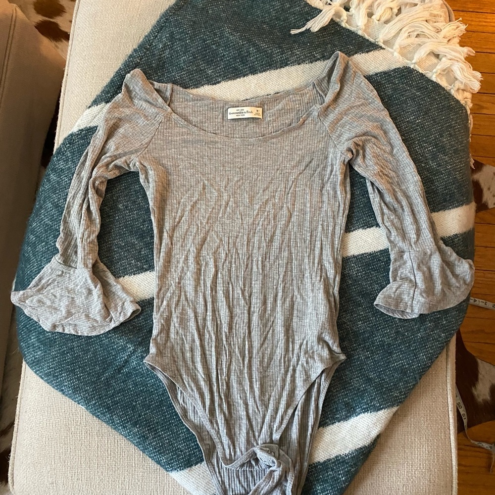 Ribbed Off Shoulder Bodysuit